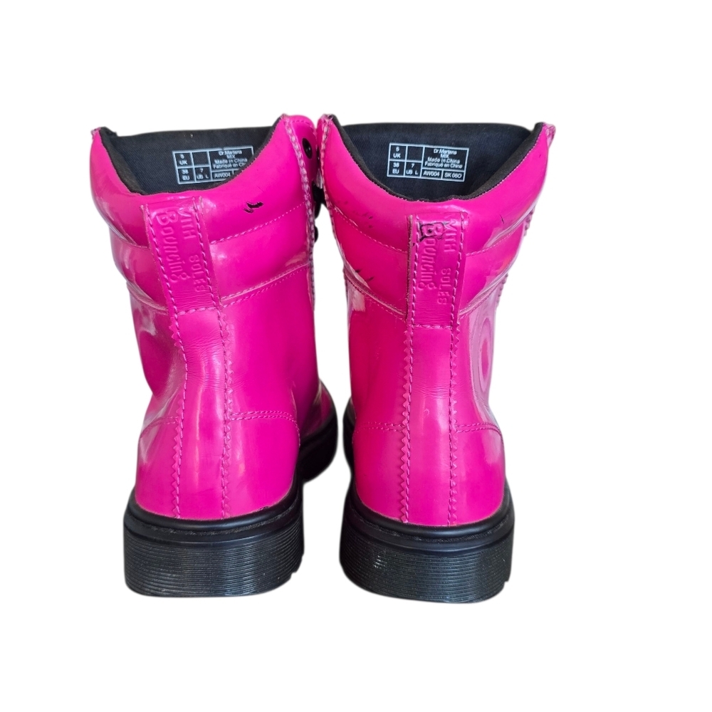 Dr. Martens Pink Combat Boots - Picture 7 of 11